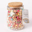 RELAX Metallic Gold Multicolor Letter Bead Jar