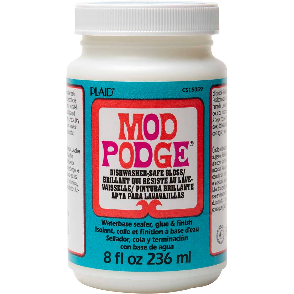 Mod Podge Gloss Glue, Sealer, and Finish Dishwasher Safe 8oz