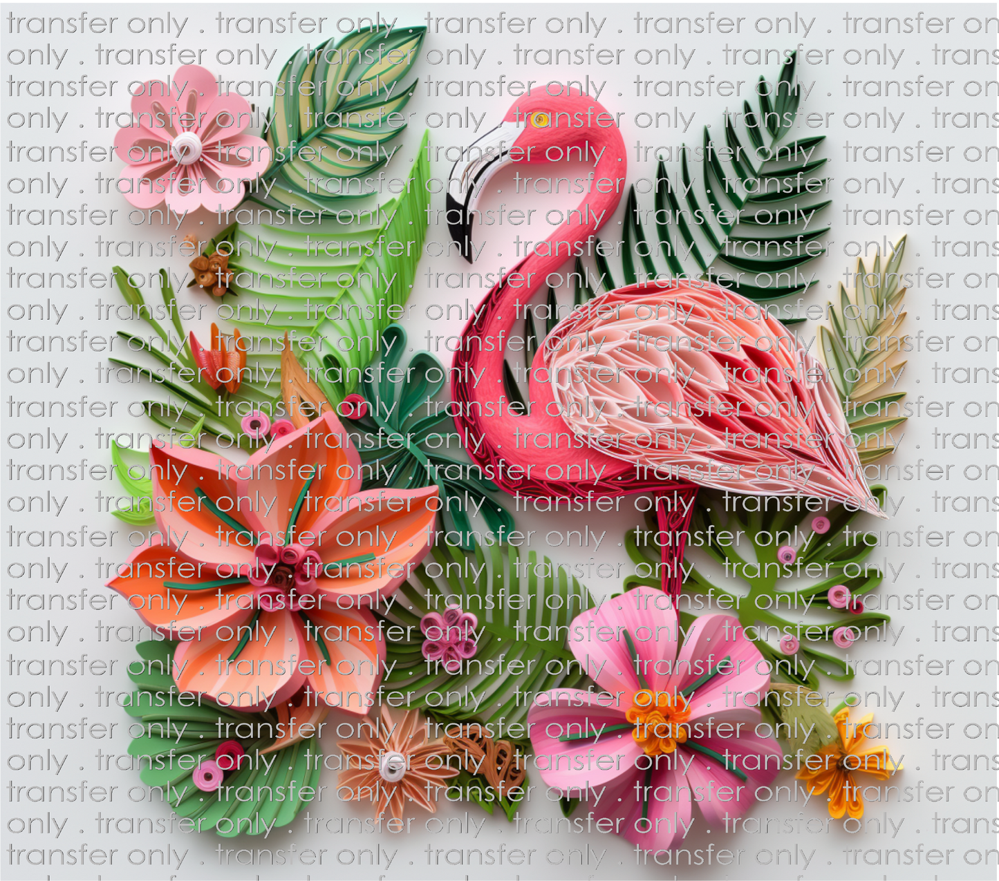 3D-ANM-02 Flamingo Tumbler Wrap