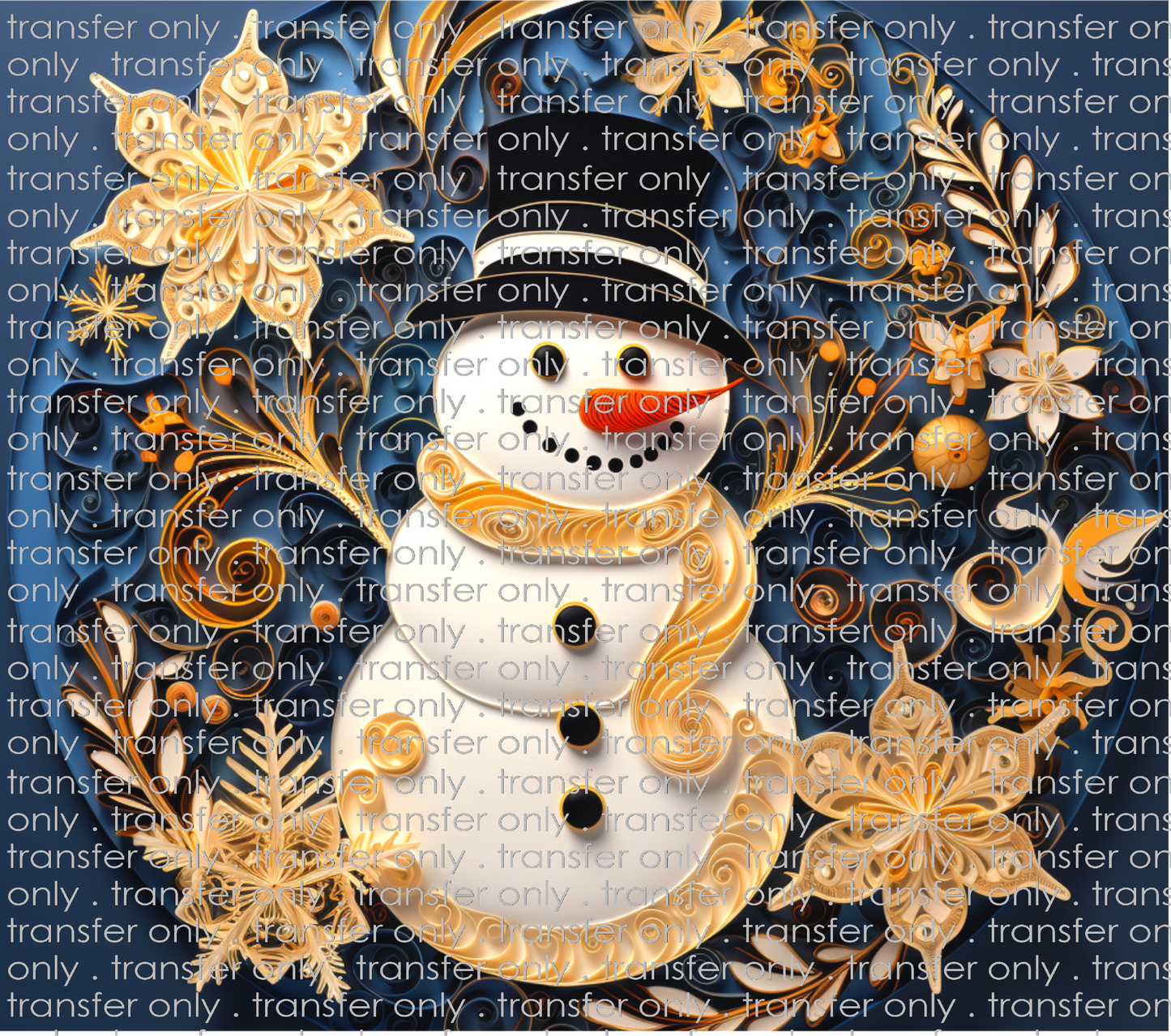 3D-CHR-06 Snowman Tumbler Wrap