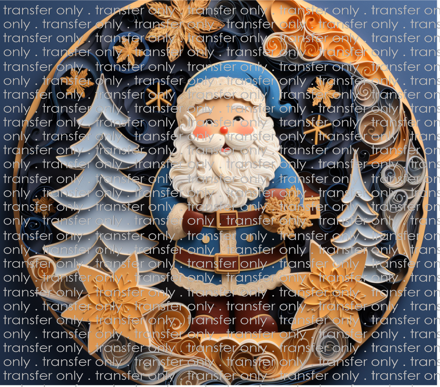 3D-CHR-07 Santa Clause Tumbler Wrap