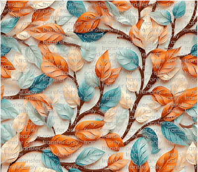 3D-FALL-01 Leaves Tumbler Wrap