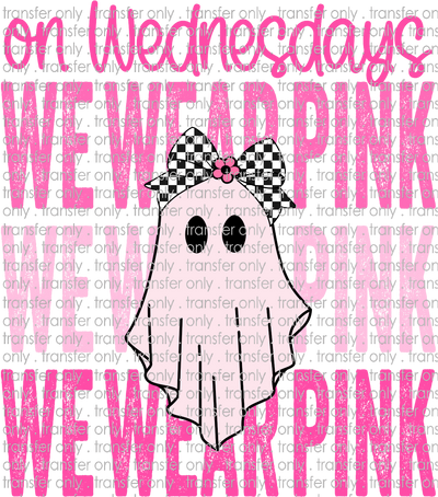 AWR 207 On Wednesday We Wear Pink Ghost with Checked Bow