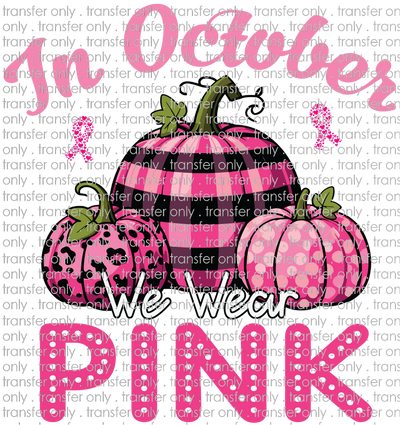 AWR 214 In Oct We Wear Pink Plaid Pumpkins