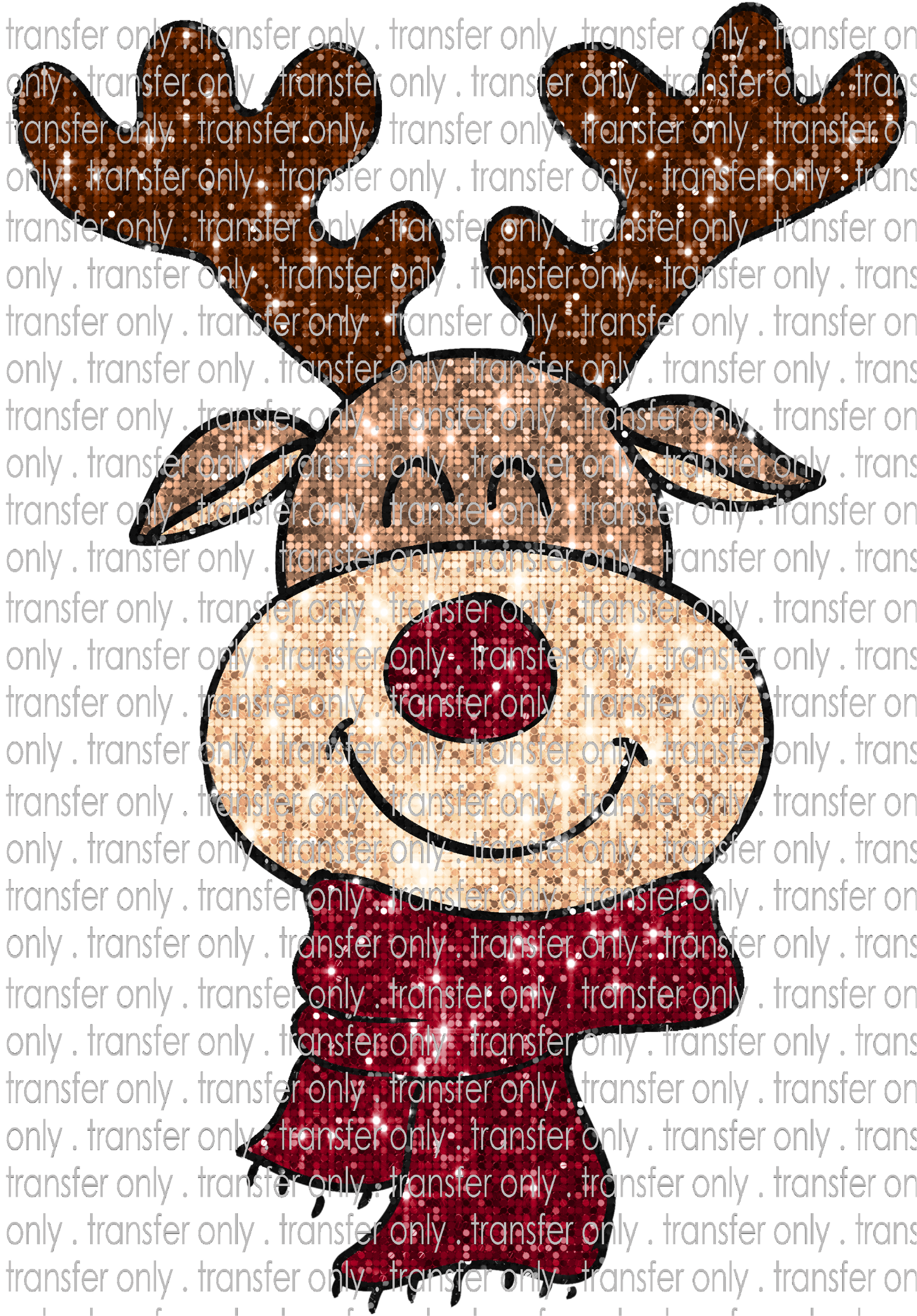 CHR 1021 Reindeer Faux Sequin