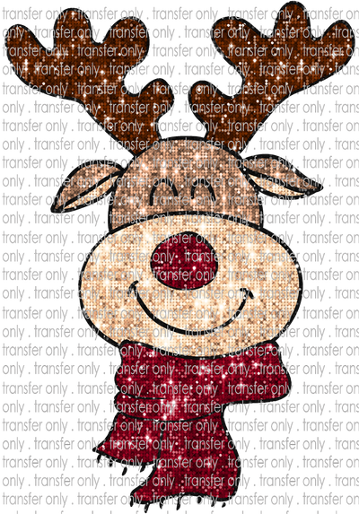 CHR 1021 Reindeer Faux Sequin