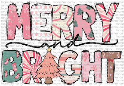 CHR 1037 Merry and Bright Patterned Letters