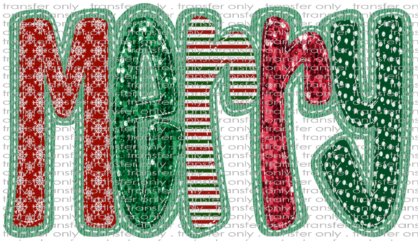 CHR 1049 Merry Faux App Red and Green