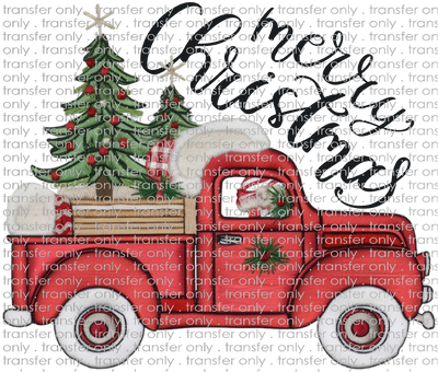 CHR 1069 Christmas Truck with Tree Merry Christmas