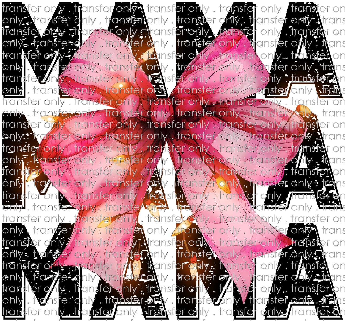 CHR 1081 Mama Bow with Christmas Lights