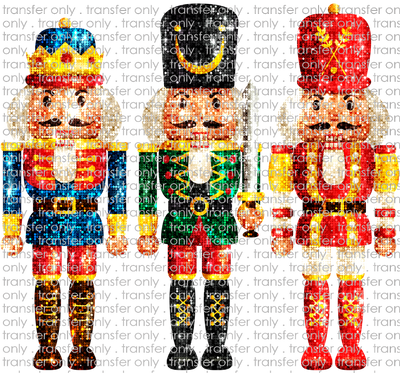 CHR 1093 Faux Glitter Nutcrackers