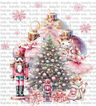 CHR 1111 Nutcracker Pink with Tree and Characters