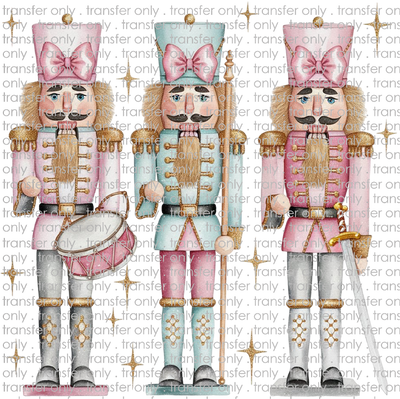 CHR 1122 Pink and Mint Glitter Nutcracker