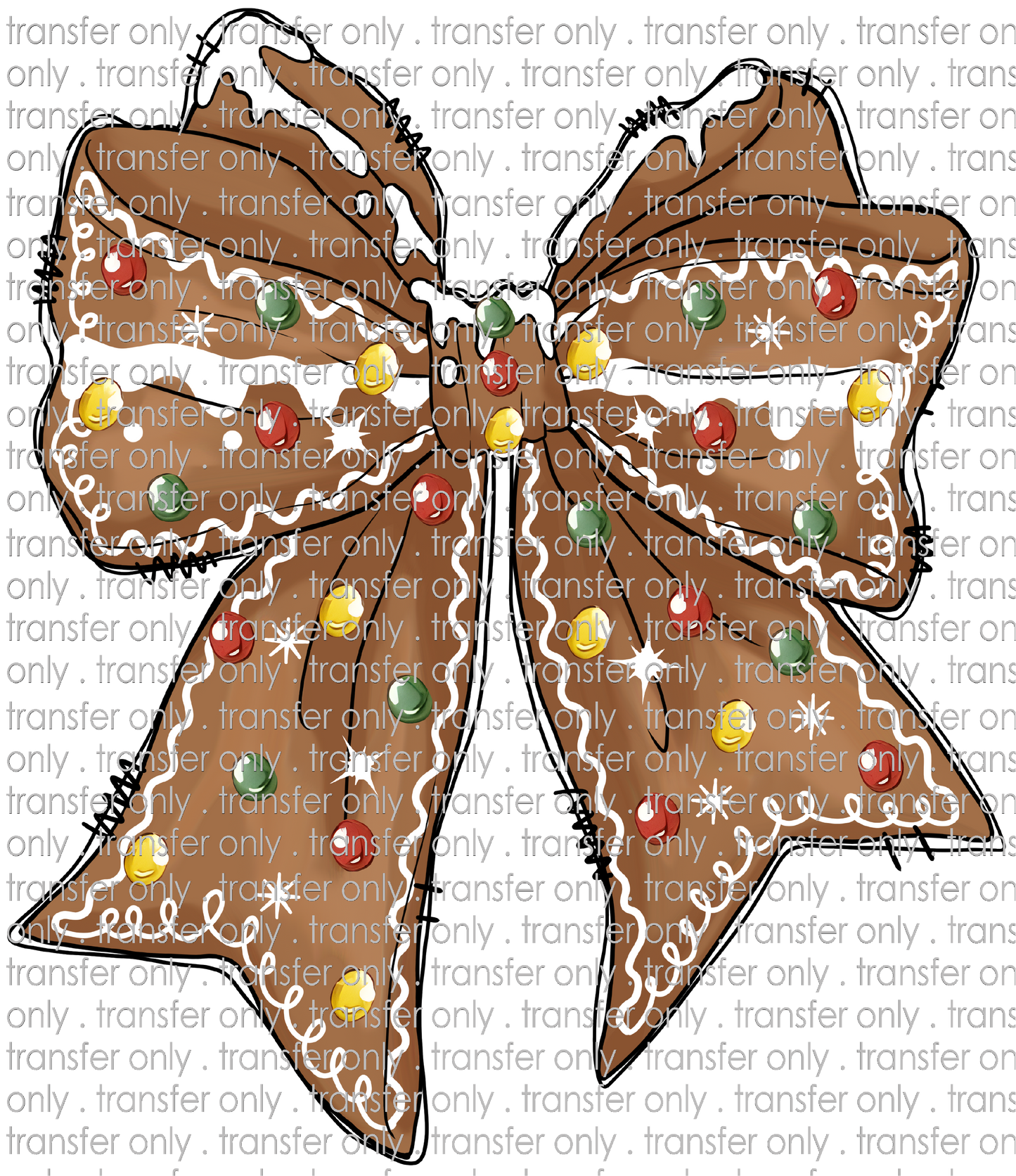 CHR 1144 Gingerbread Bow