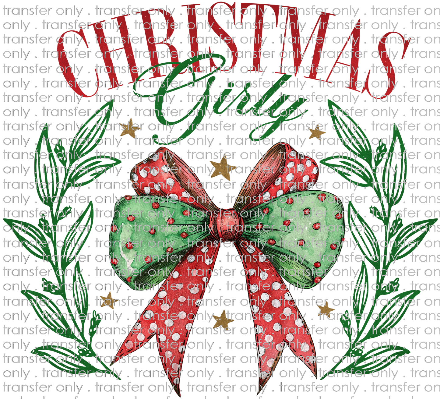 CHR 1167 Christmas Girly Bow