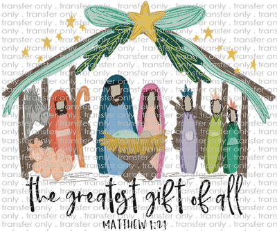 CHR 1198 The Greatest Gift Drawn Nativity Scene