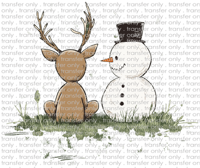 CHR 1225 Friends Snowman and Reindeer