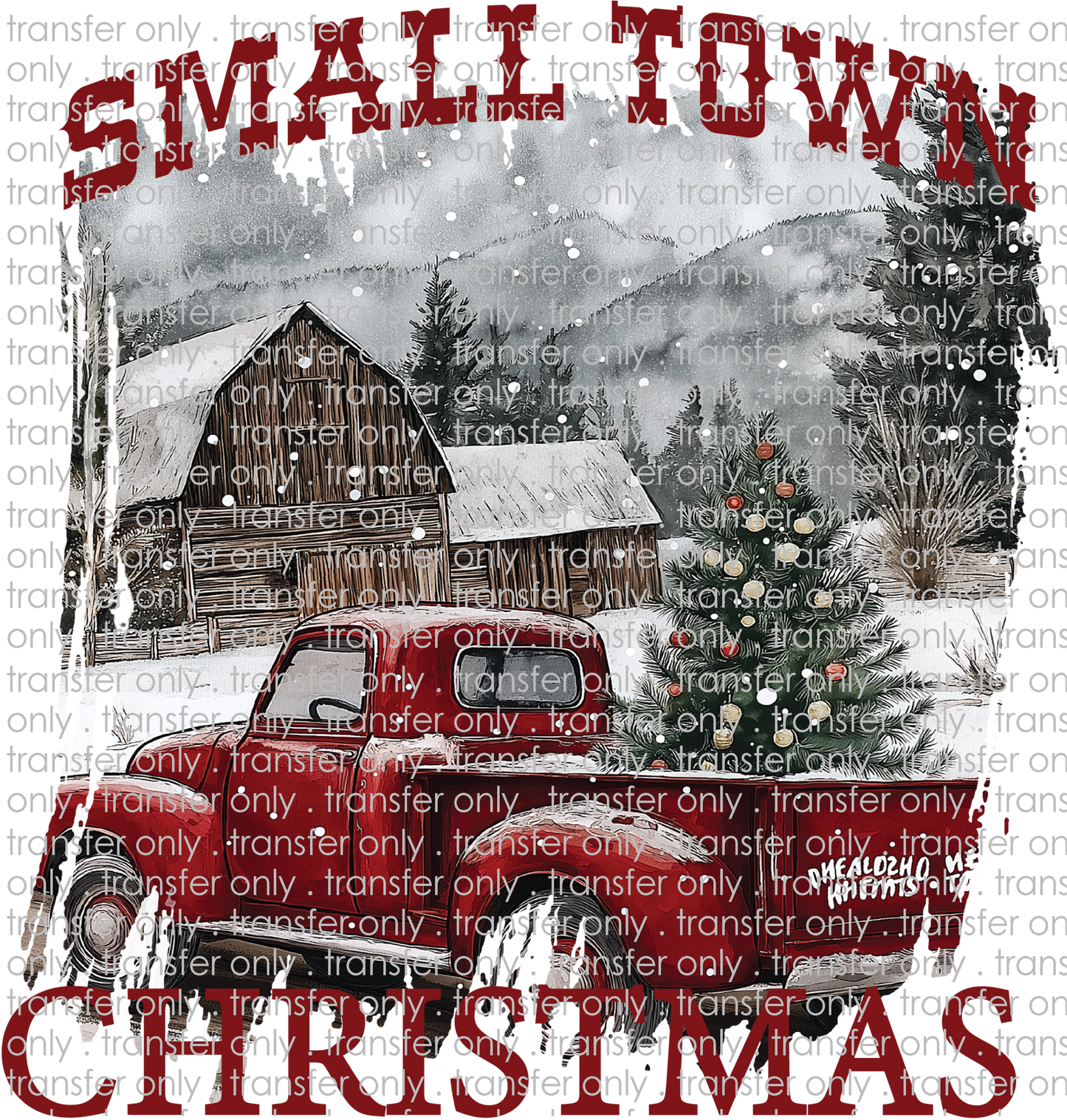 CHR 1241 Small Town Christmas Red Truck