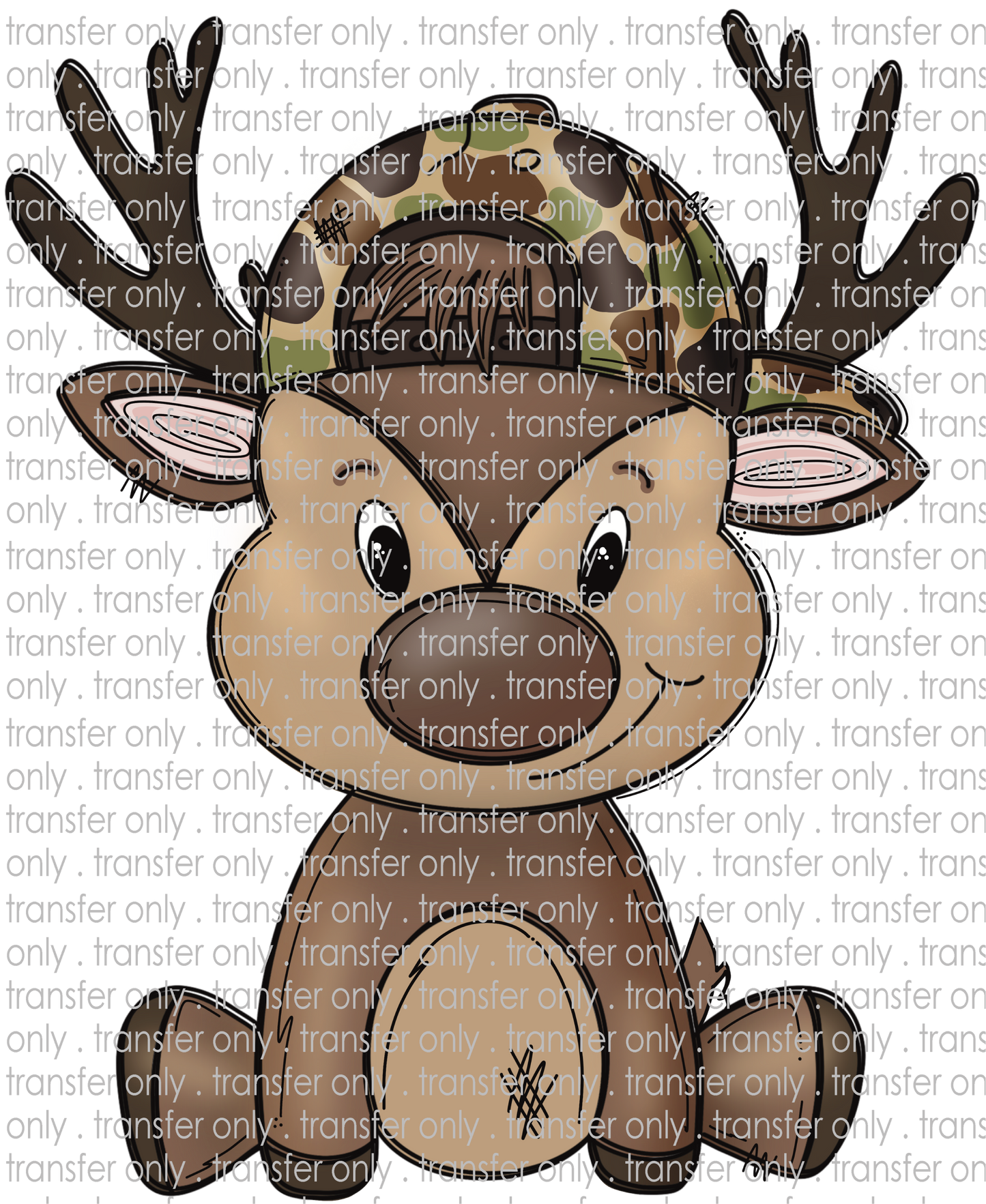 CHR 1257 Boy Deer with Camo Hat