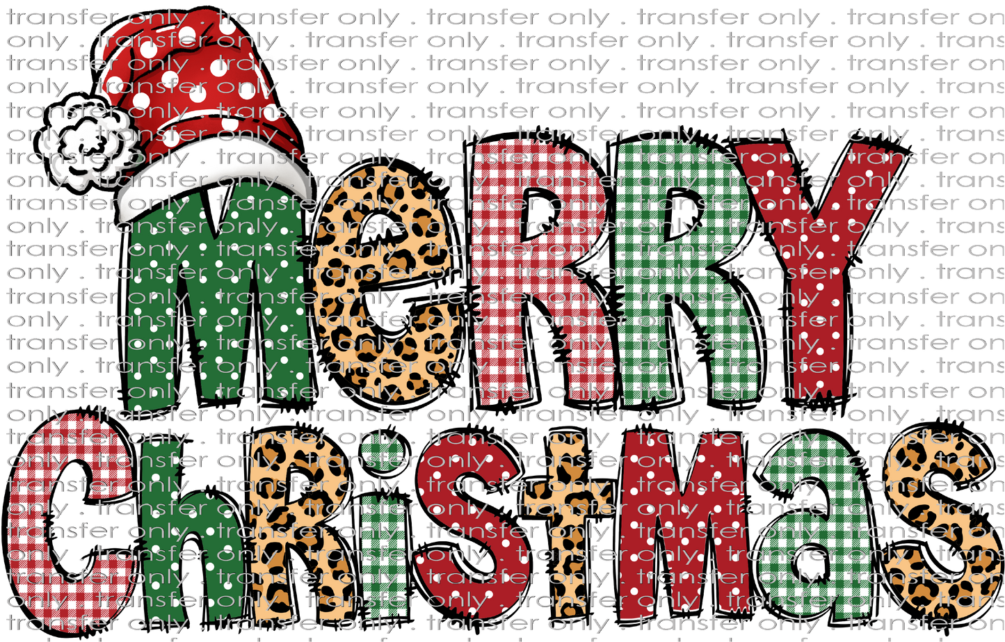 CHR 963 Merry Christmas Patterned