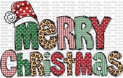 CHR 963 Merry Christmas Patterned