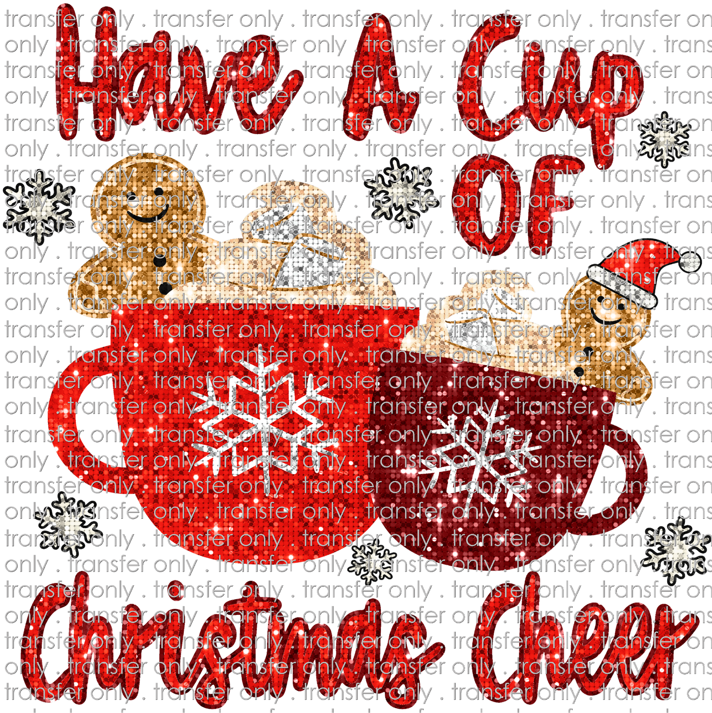 CHR 991 Cup of Christmas Cheer Faux Sequin