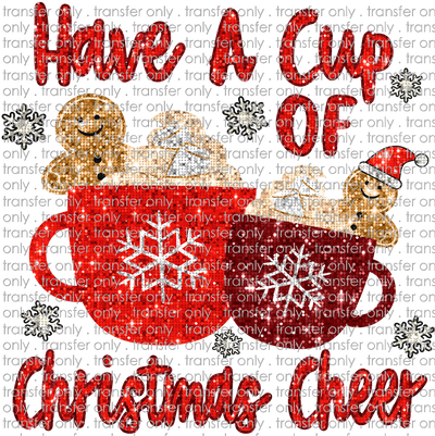 CHR 991 Cup of Christmas Cheer Faux Sequin