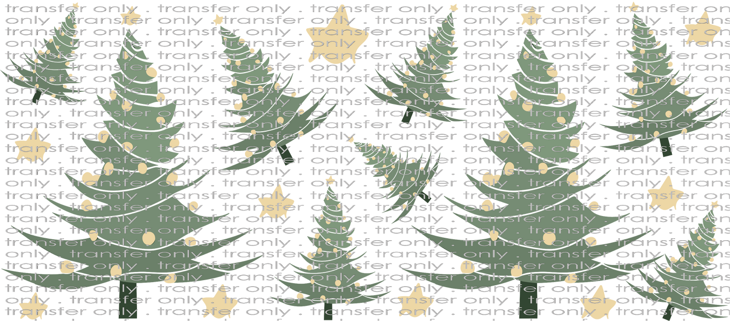 CHR UV 106 Christmas Trees UV DTF 16oz Wrap