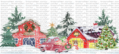 CHR UV 114 Christmas Truck Scene UV DTF 16oz Wrap