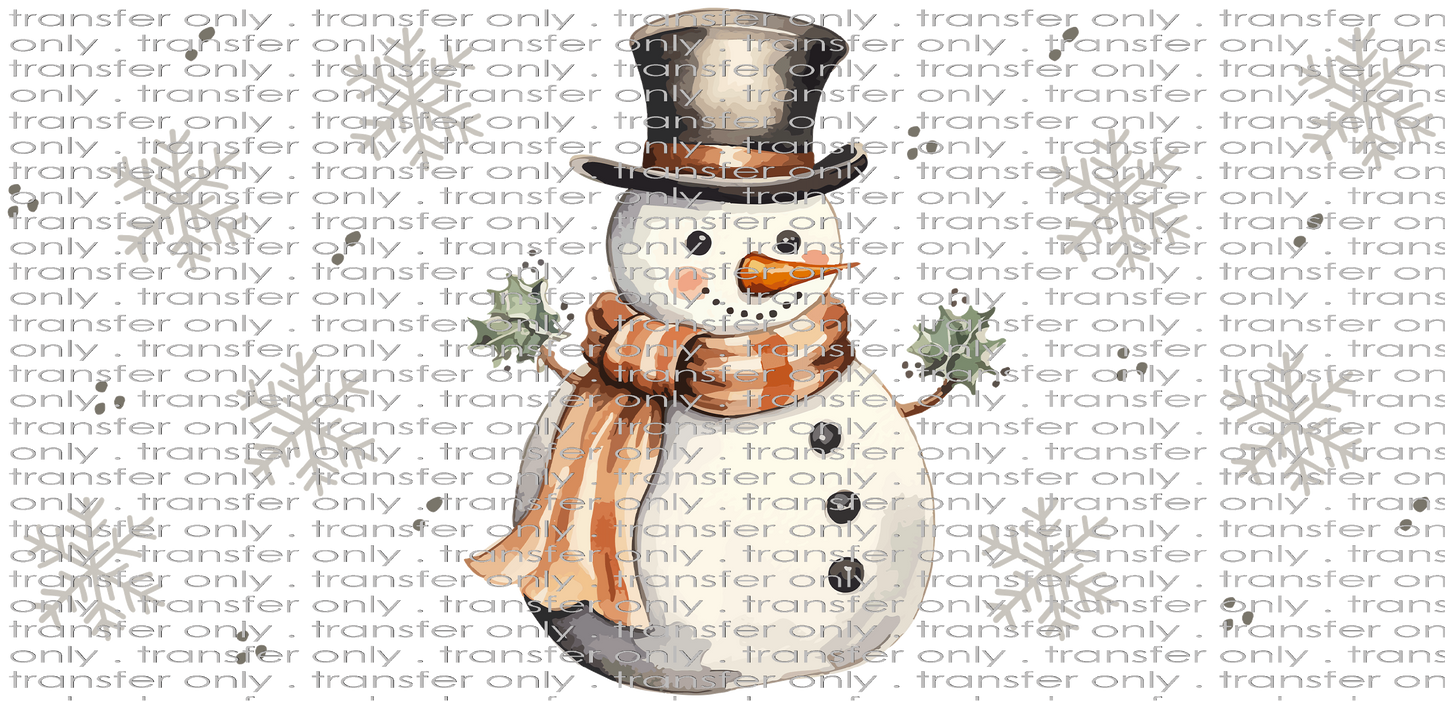 CHR UV 128 Traditional Snowman UV DTF 16oz Wrap