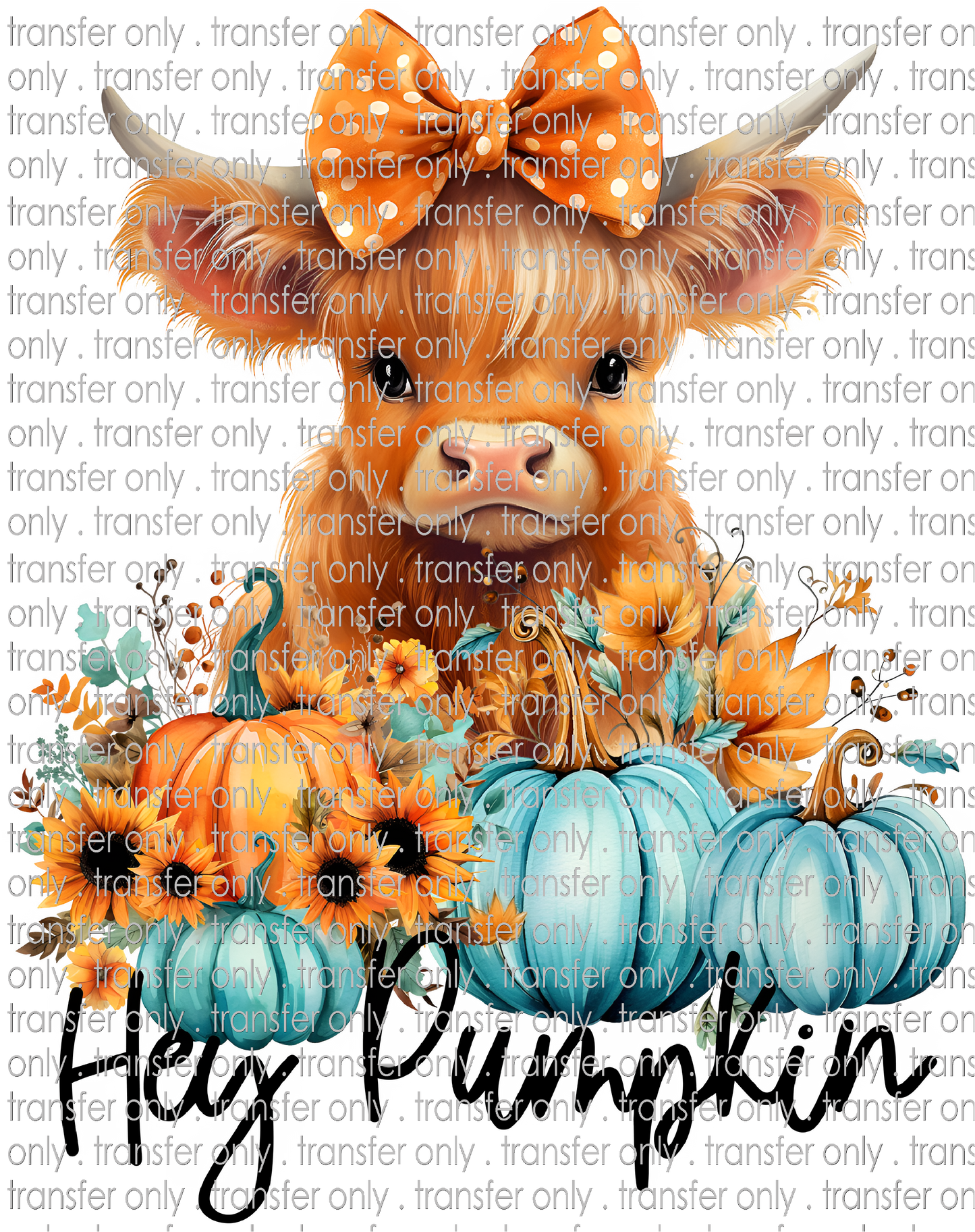 FALL 528 Hey Pumpkin Highland Cow