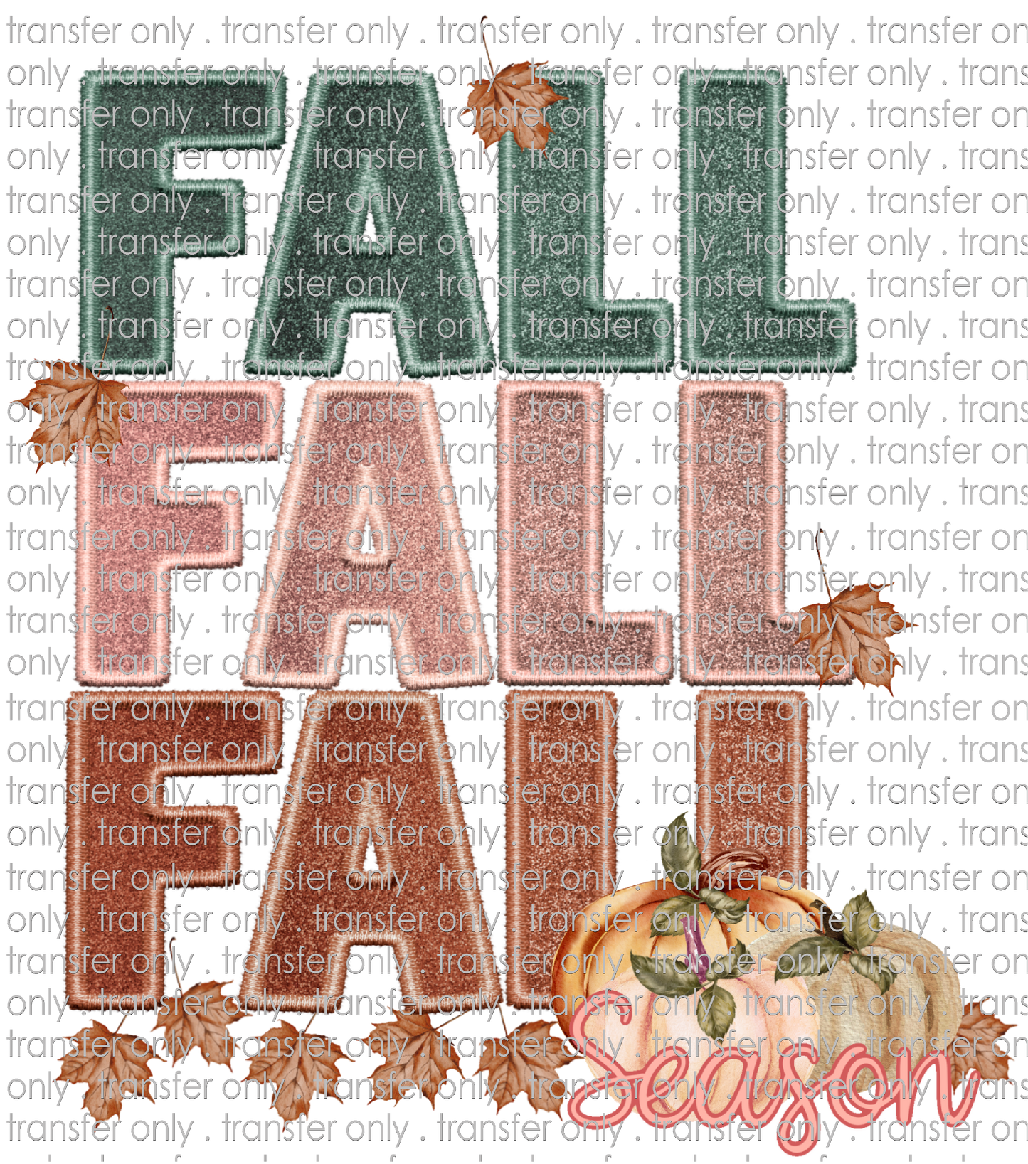 FALL 540 Fall Season Faux Applique