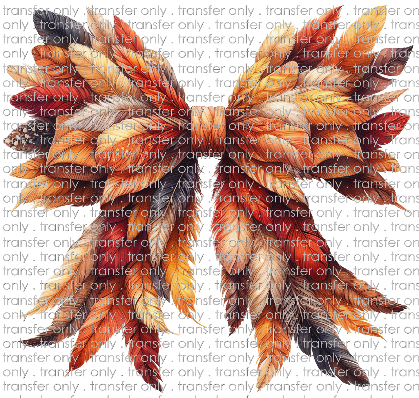 FALL 607 Thanksgiving Feather Bow