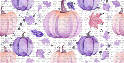 FALL UV 105 Purple and Pink Pumpkins UV DTF 16oz Wrap