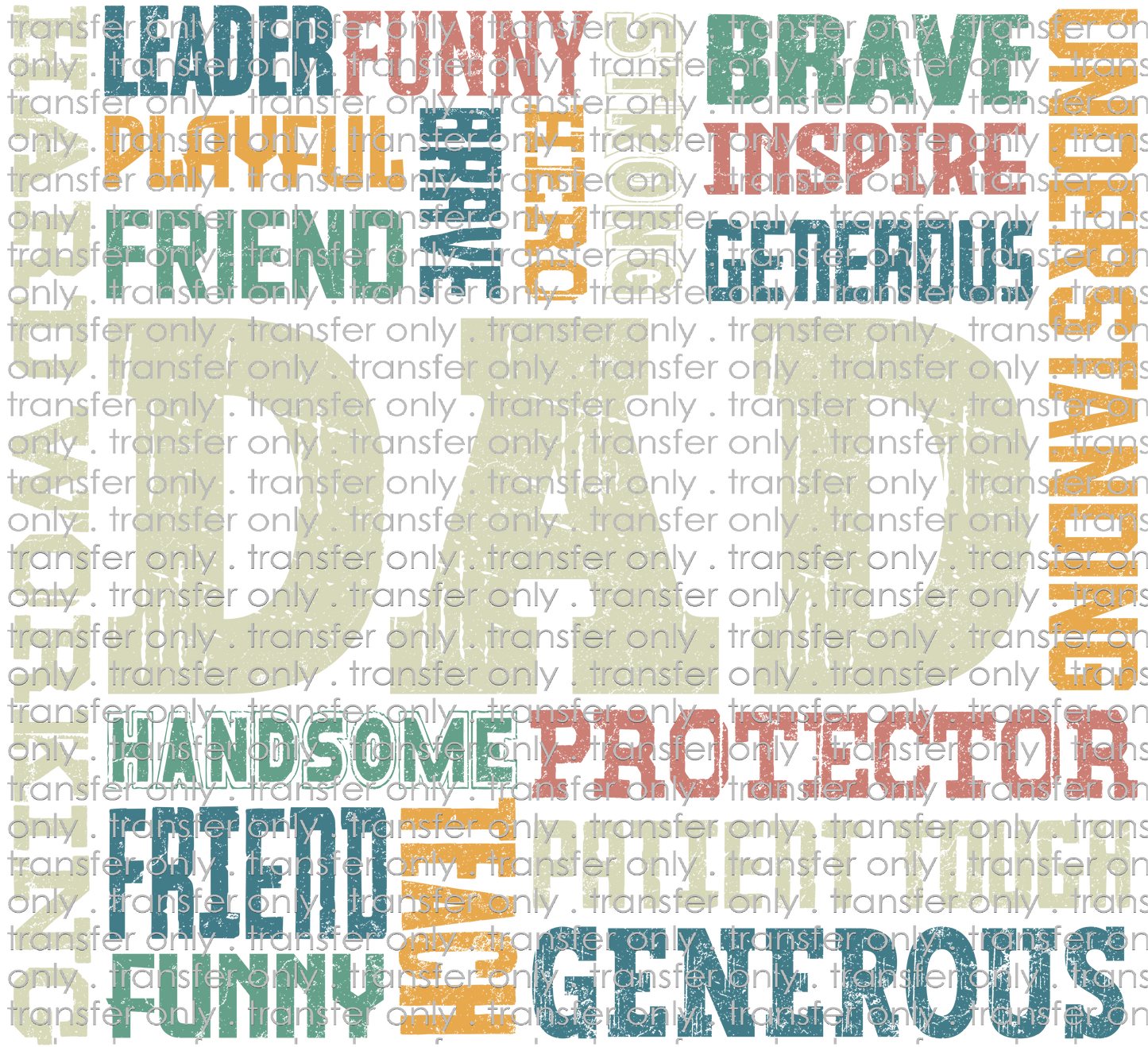 FAM 178 Dad Word Art