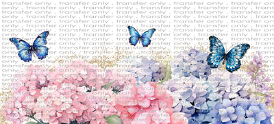 FLW UV 107 Hydrangeas and Butterflies UV DTF 16oz Wrap