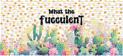 FLW UV 142 What the Flucculent with Dots UV DTF 16oz Wrap