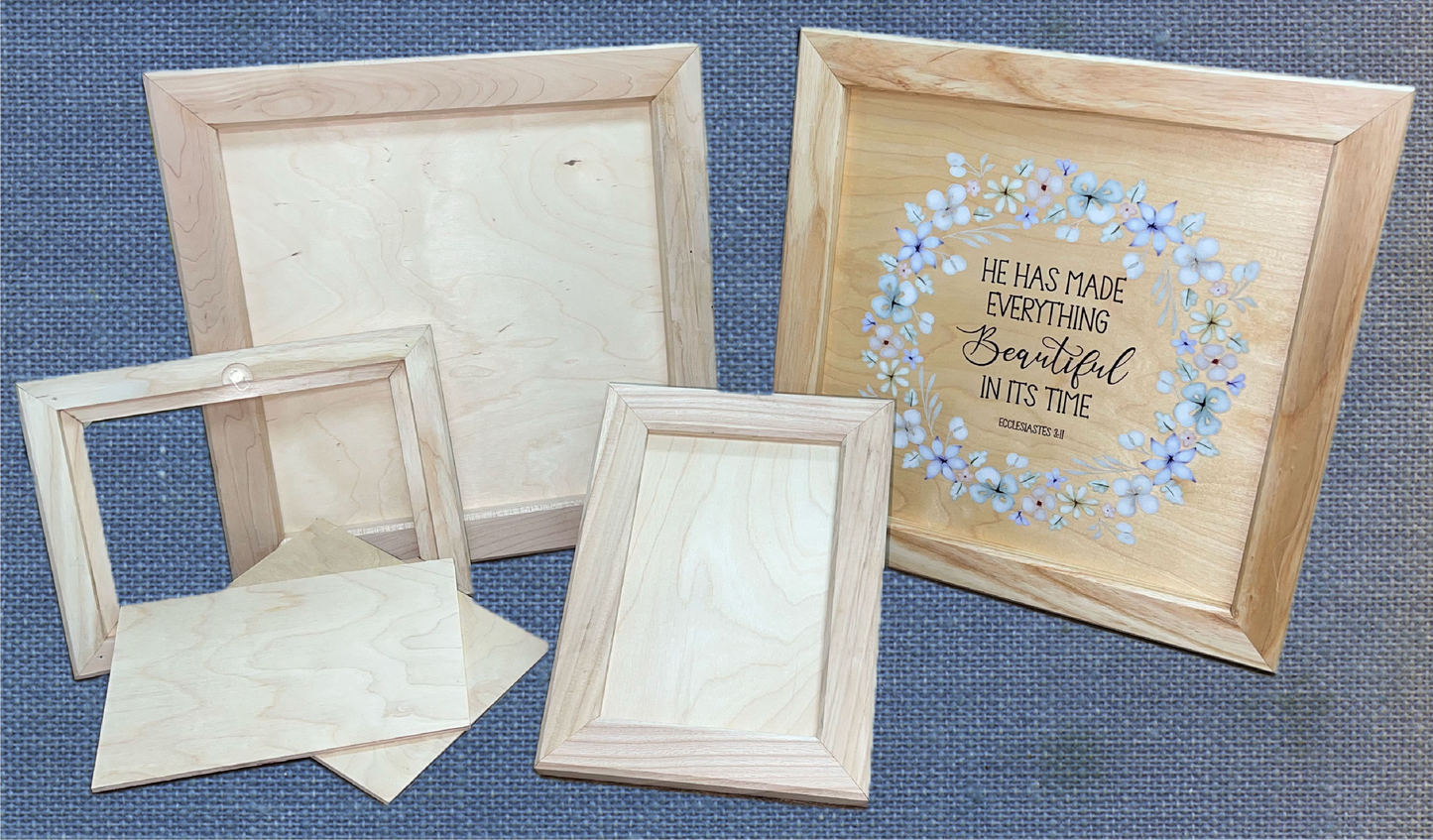 Hardwood Frames with Interchangeable Inserts