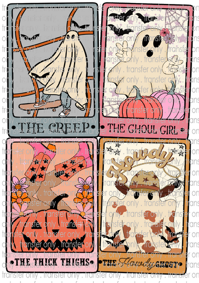 HALLO 146 Retro Halloween Tarot Card