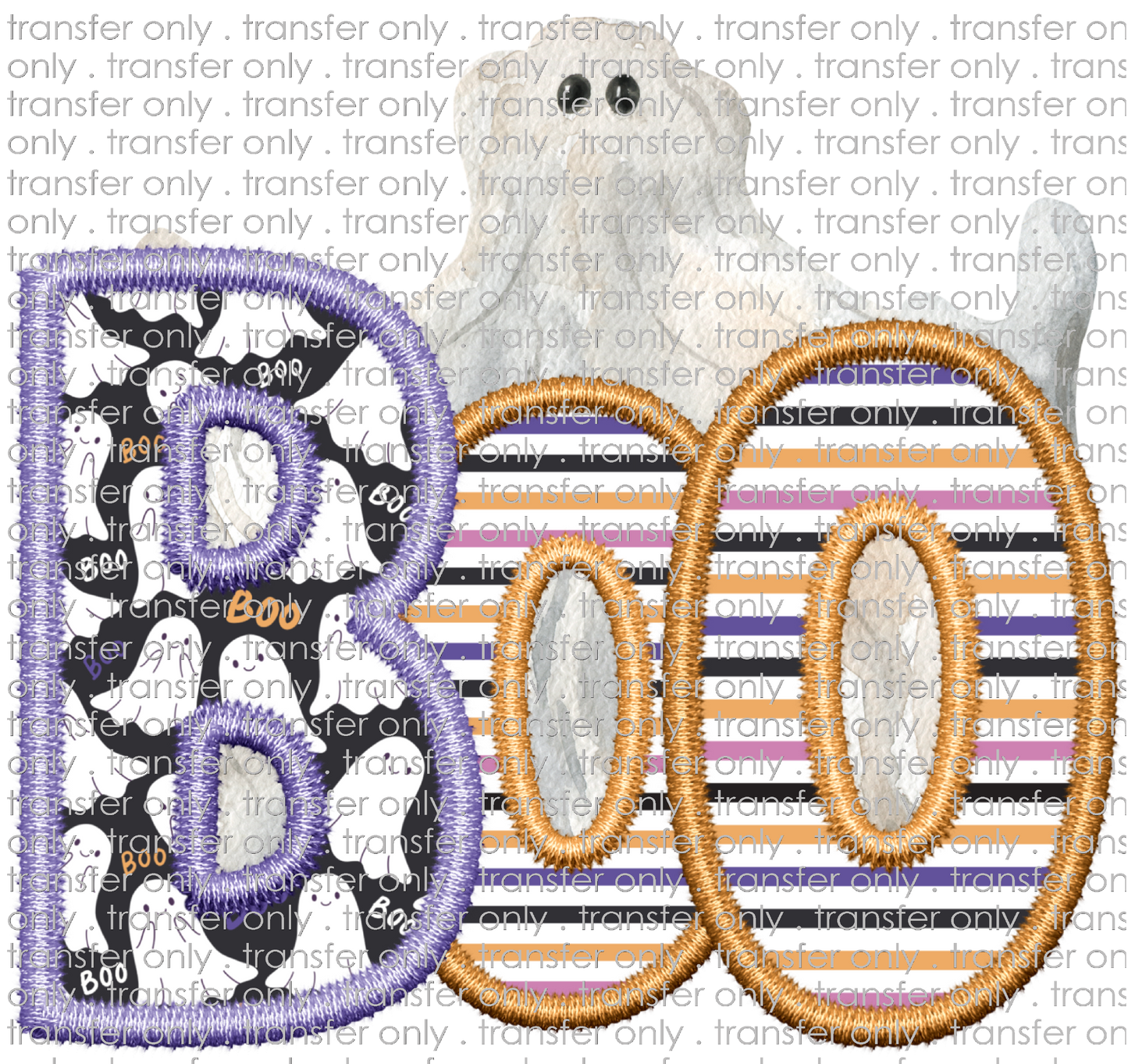 HALLO 237 Boo Ghost Faux Applique