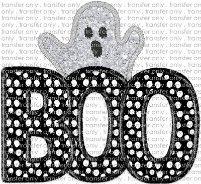 HALLO 285 Boo Dots Faux Glitter Ghost