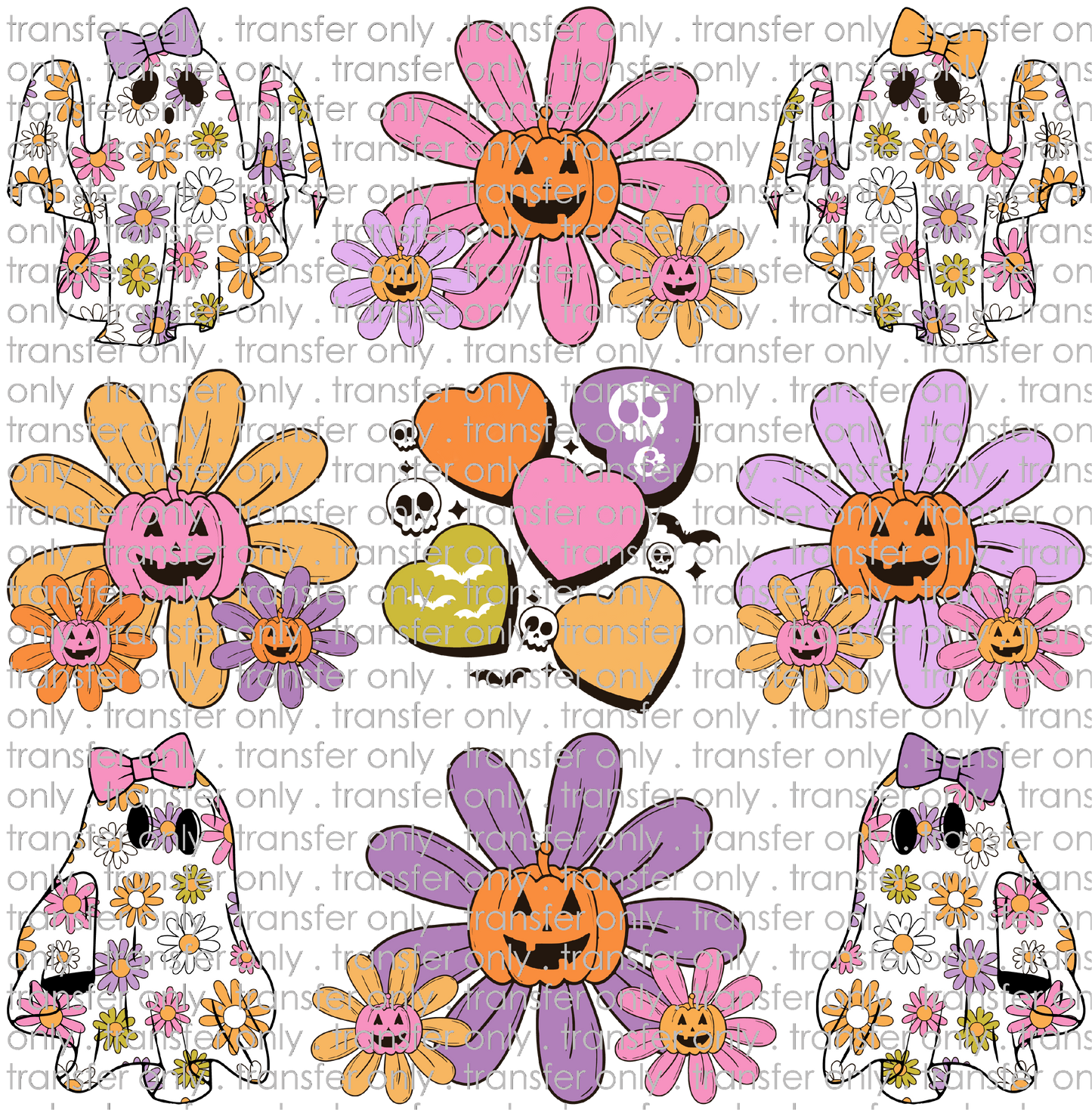 HALLO 294 Daisy Ghosts and Hearts