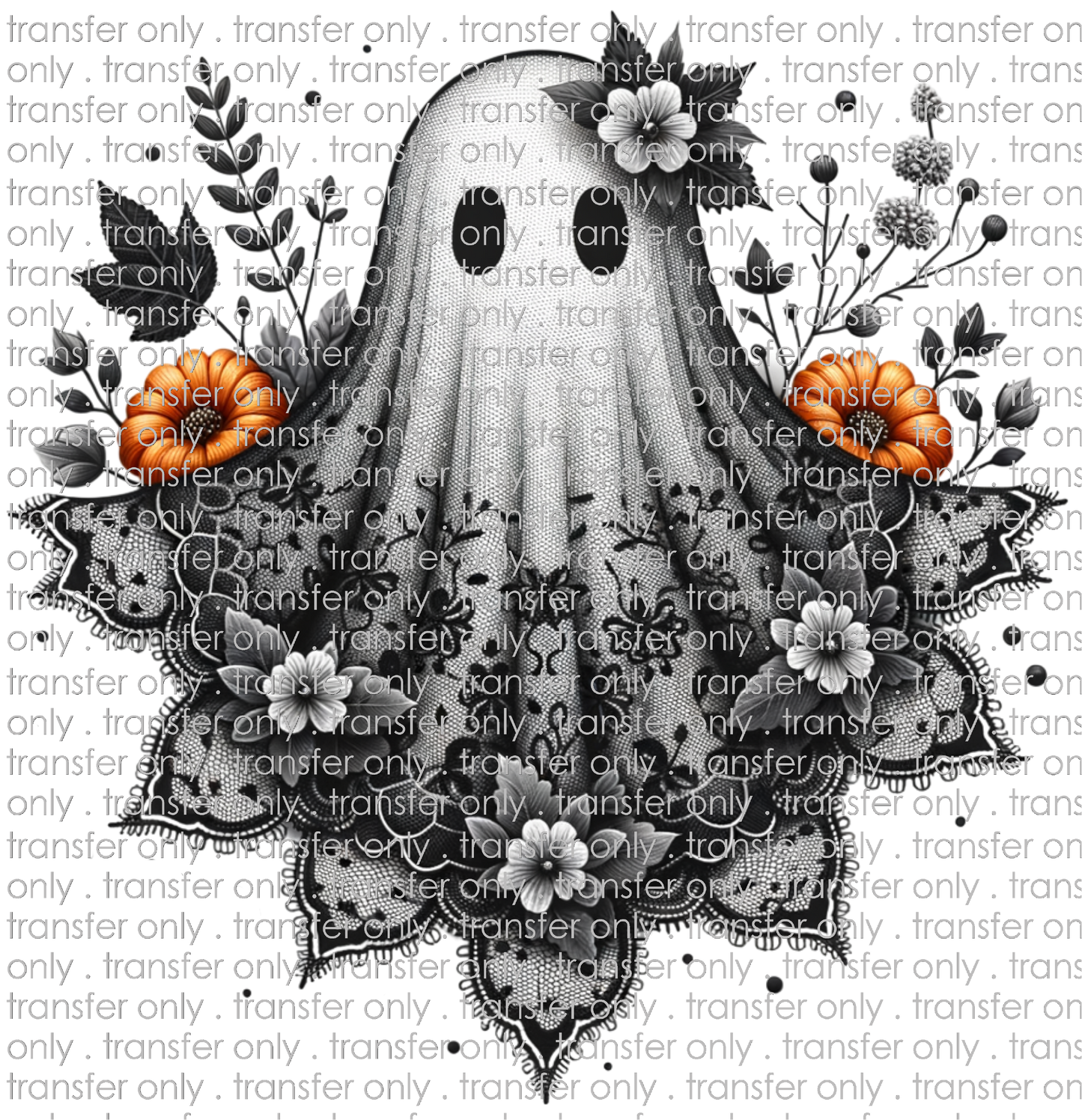 HALLO 300 Black Lace Ghost with Sunflowers