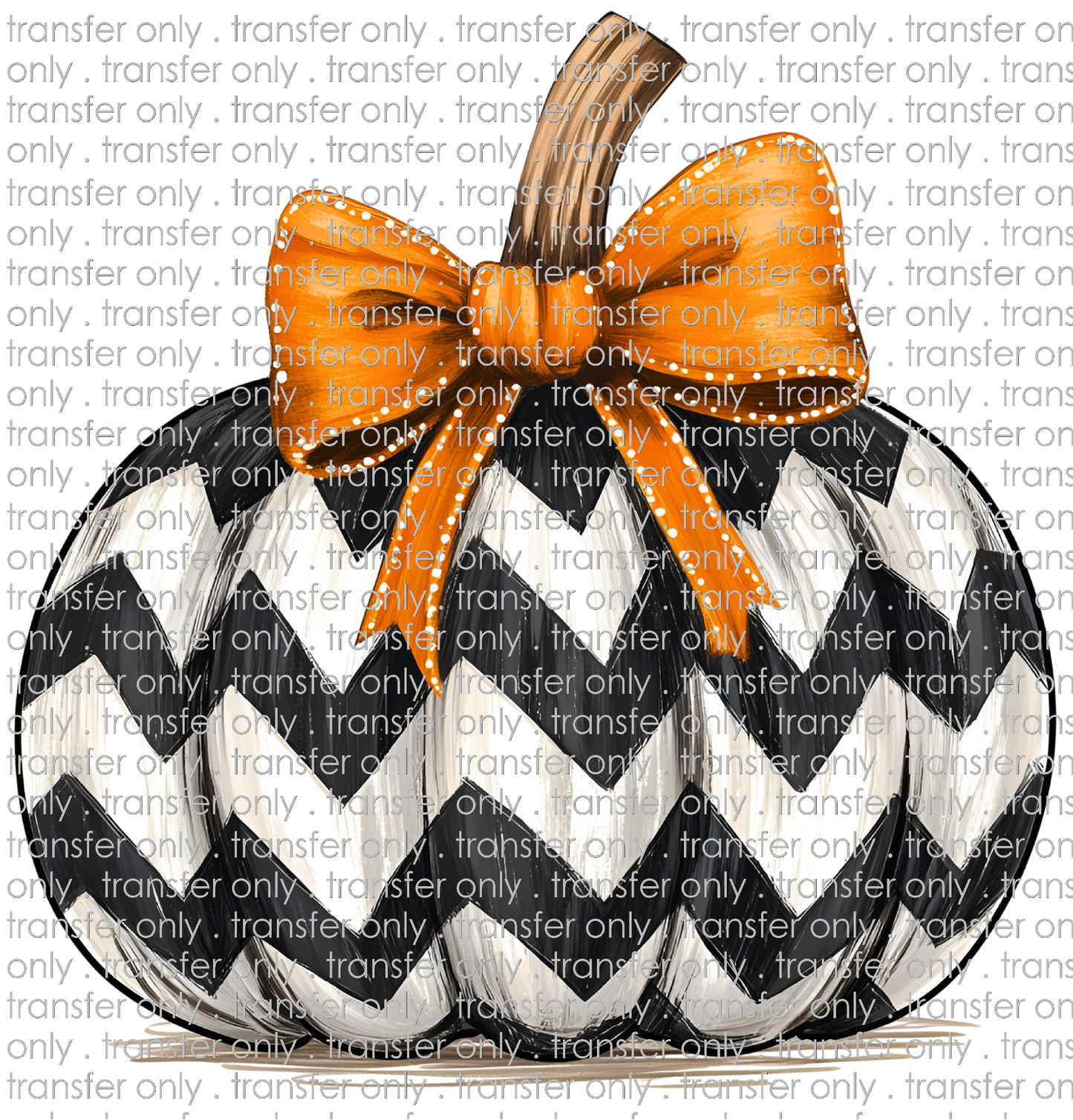 HALLO 315 Cheveron Black and White Pumpkin