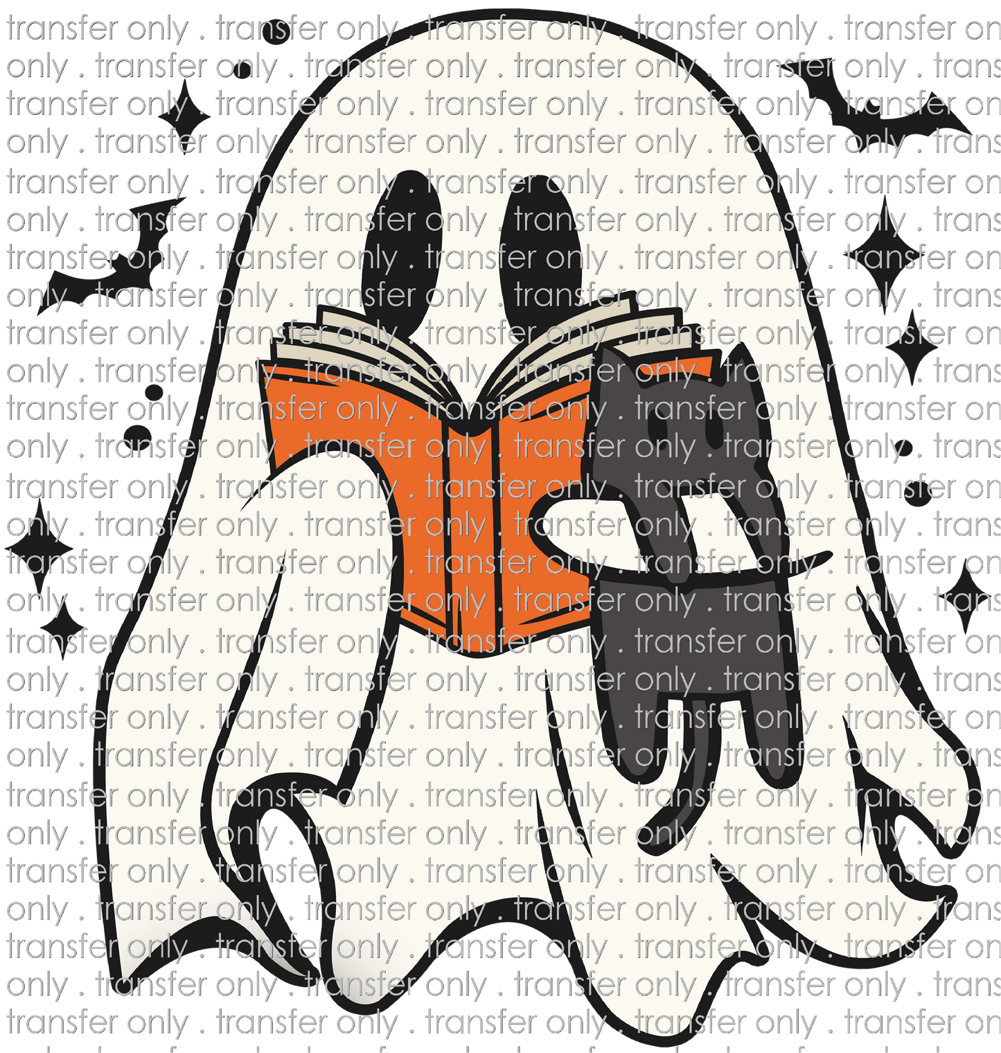 HALLO 317 Cute Ghost Reading Book