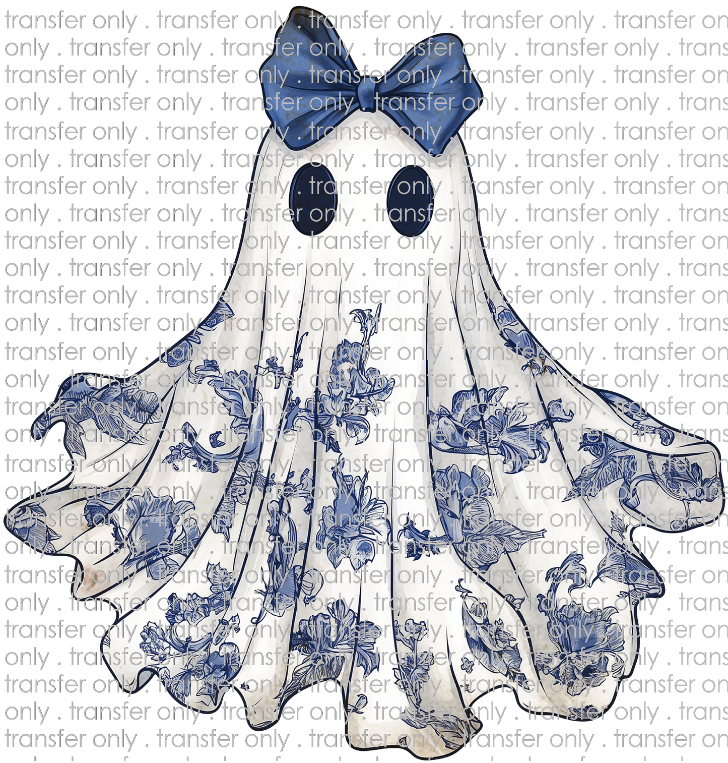 HALLO 337 Blue Pattern Ghost with Bow