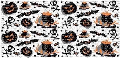 HALLO UV 111 Pumpkins Cauldrons Skulls UV DTF 16oz Wrap