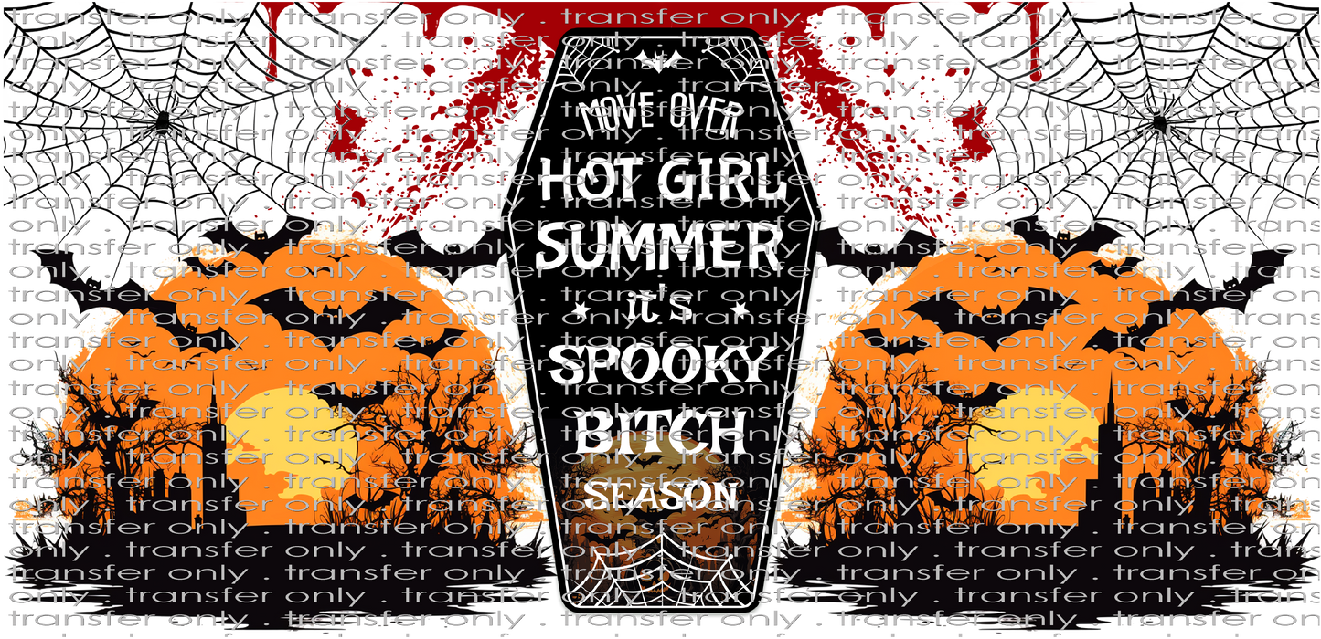 HALLO UV 125 Spooky B**** Season UV DTF 16oz Wrap