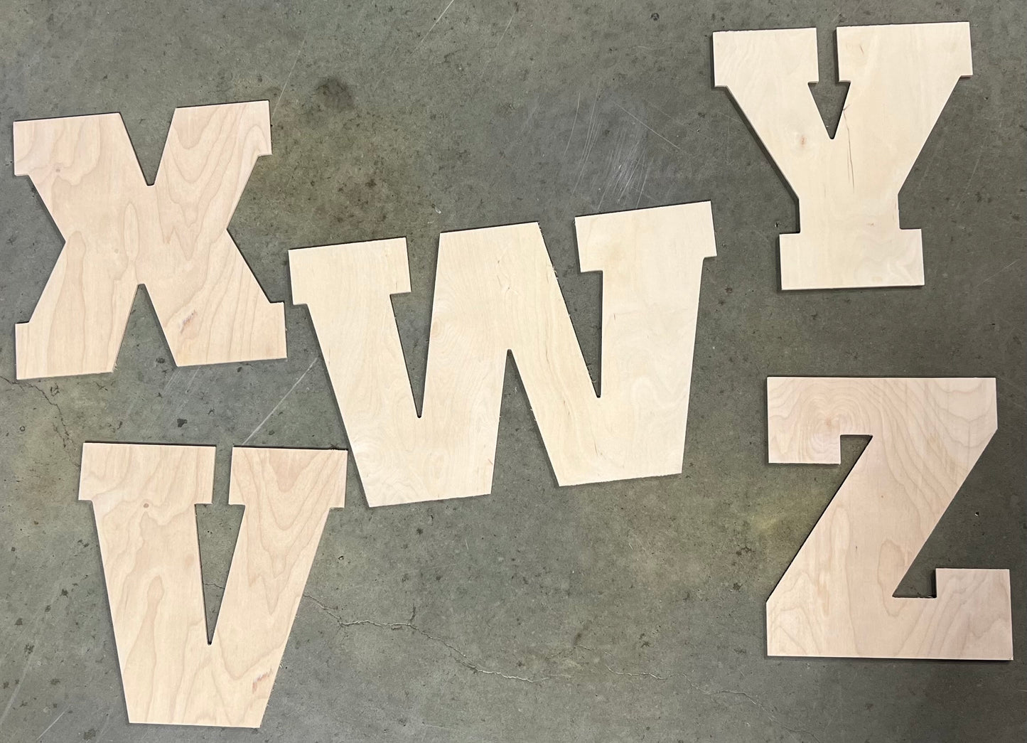 CHOICE OF LETTER - 1/4" Plywood Cutout