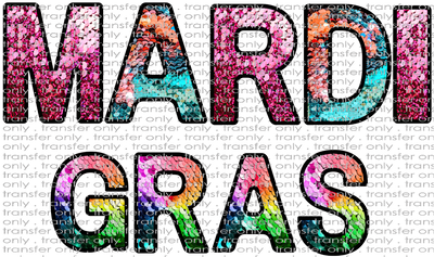 MG 98 Mermaid Mardi Gras Faux Sequins